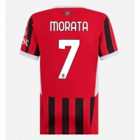 Billiga AC Milan Alvaro Morata #7 Hemma fotbollskläder Dam 2024-25 Kortärmad